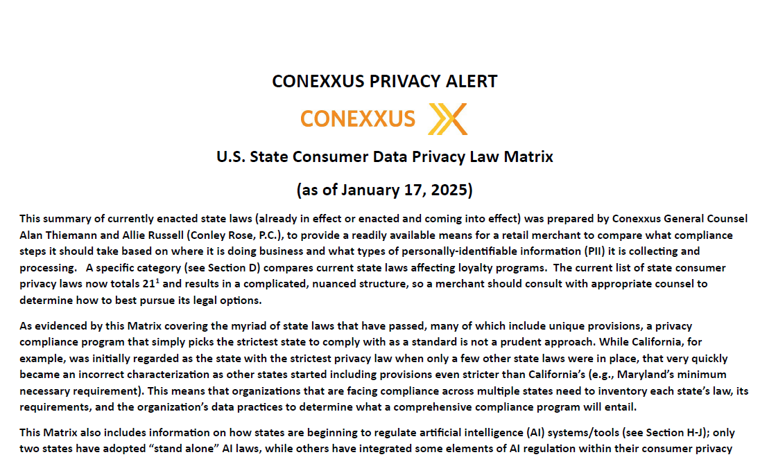 Data Privacy Matrix
